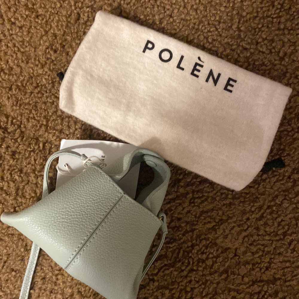 Polène Numéro Neuf MICRO Bag in Light Sage Green - Picture 12 of 16